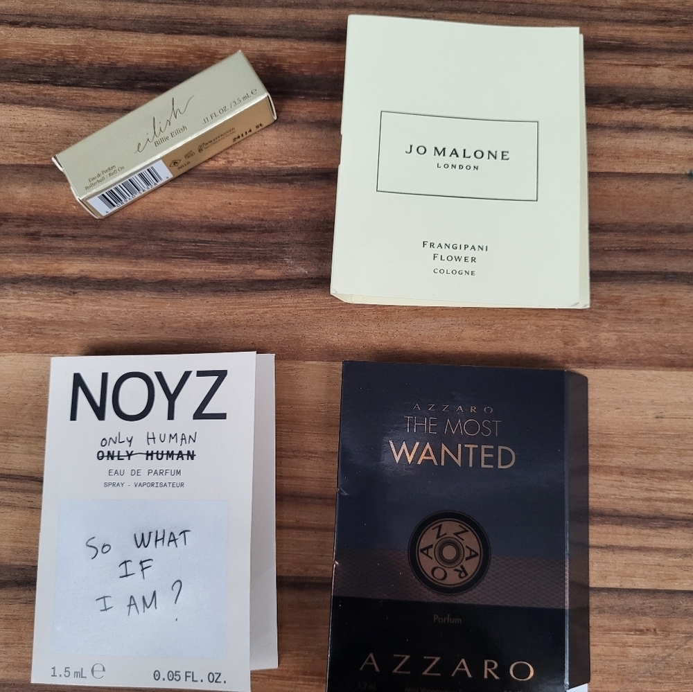 Perfume Sample Set with Billie Eilish, Jo Malone, Noyz and Azzaro
